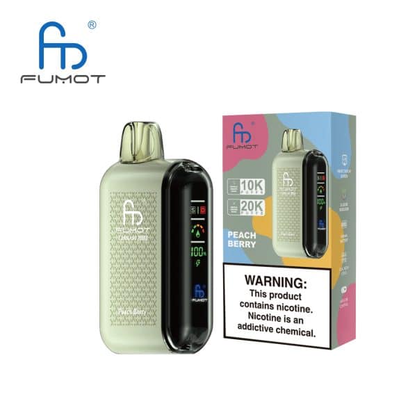 Buy Fumot Tornado 20000 puffs disposable vape - Peach Berry intense