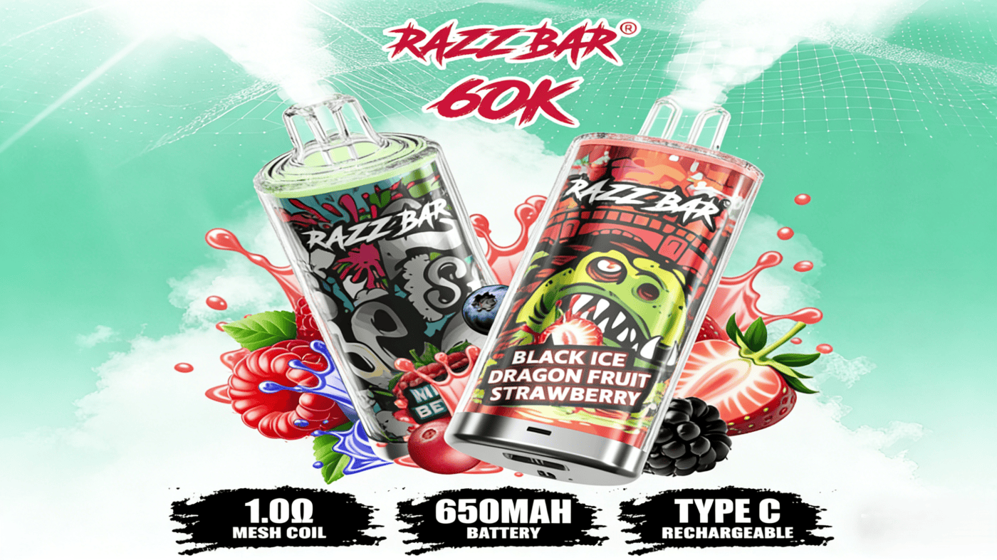 Razz Bar 60000 Vape - High Performance Crystal Vape