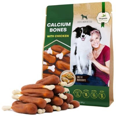 Chicken-Wrapped Calcium Bones for Dogs