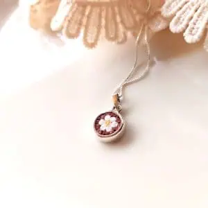 flower micro mosaic jewellery