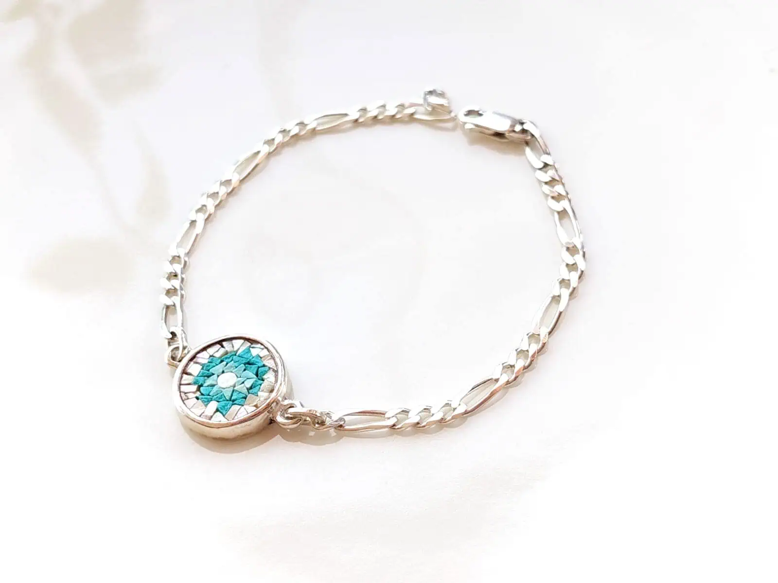 Handmade micro mosaic bracelet with stone details Cami Style
