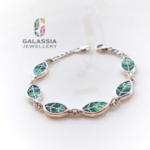 Bracelet Olive leaves micro mosaic jewellery