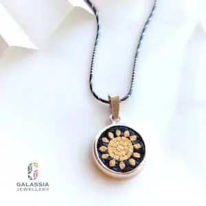 Sun micro mosaic jewellery