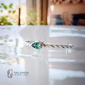 Olive Leaf Jewelry 925 Sterling Silver Micro Mosaic Bracelets