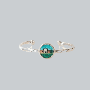 Palestinian Village Cuff Bracelet - Handmade 925 Sterling Silver