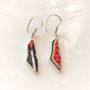 Map of Palestine earrings