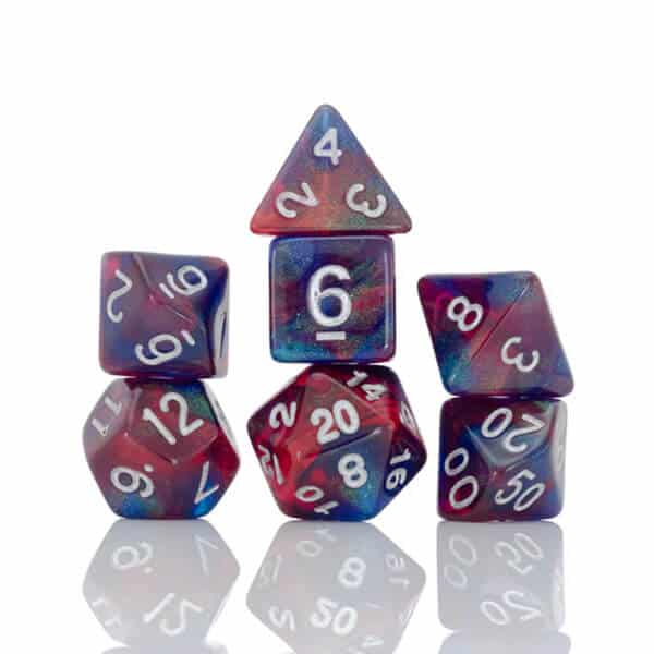 Sada kostek Sirius Dice Polyhedral - Summer Berries - 7 ks