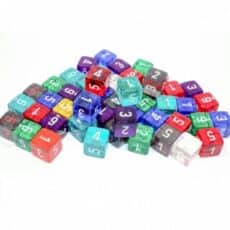 Kostka Translucent D6 Loose Polyhedral Dice - 1 ks