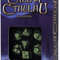 Sada kostek Call of Cthulhu 7th Edition Dice Set Black and Green