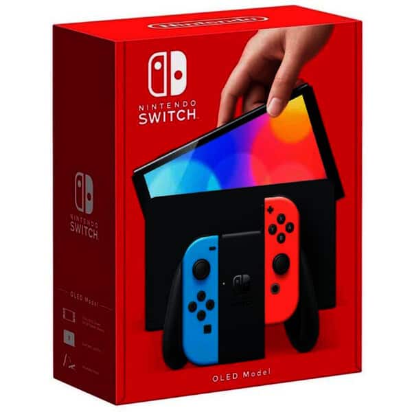 Nintendo Switch (OLED) Modrá/červená - Image 2
