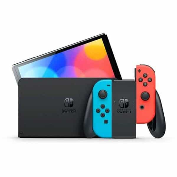 Nintendo Switch (OLED) Modrá/červená - Image 4