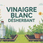 vinaigre blanc désherbant interdit illustration pédagogique jardin