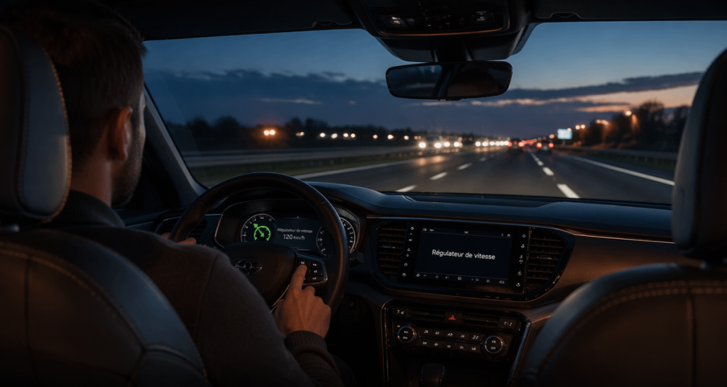 regulateur de vitesse voiture interieur