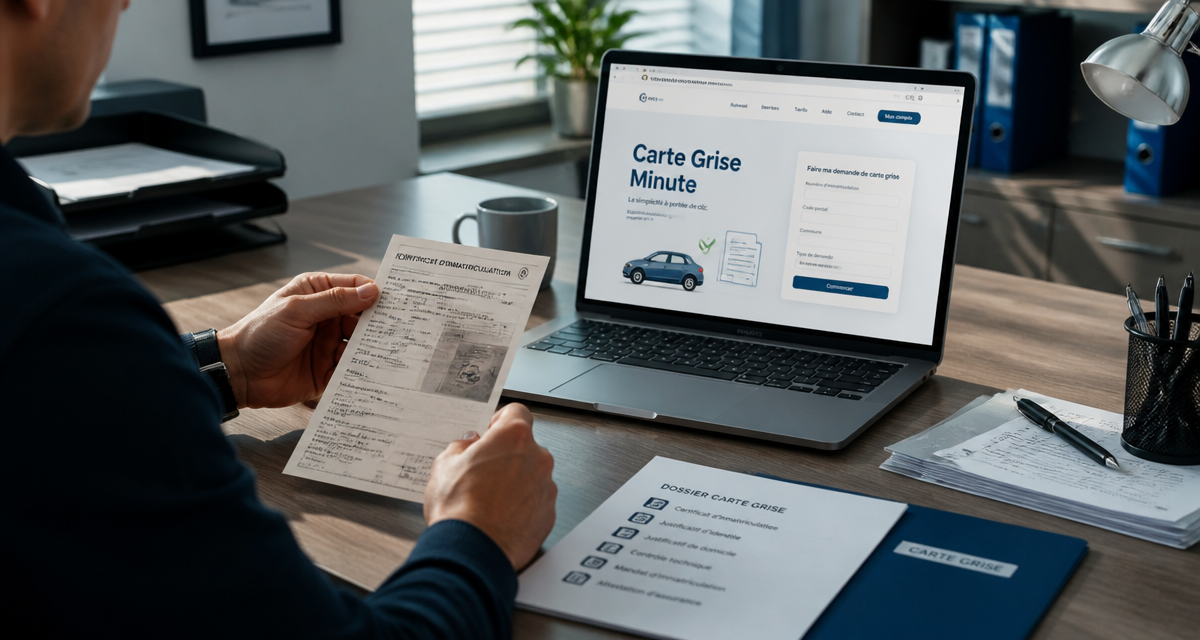 carte grise minute avis dépôt dossier