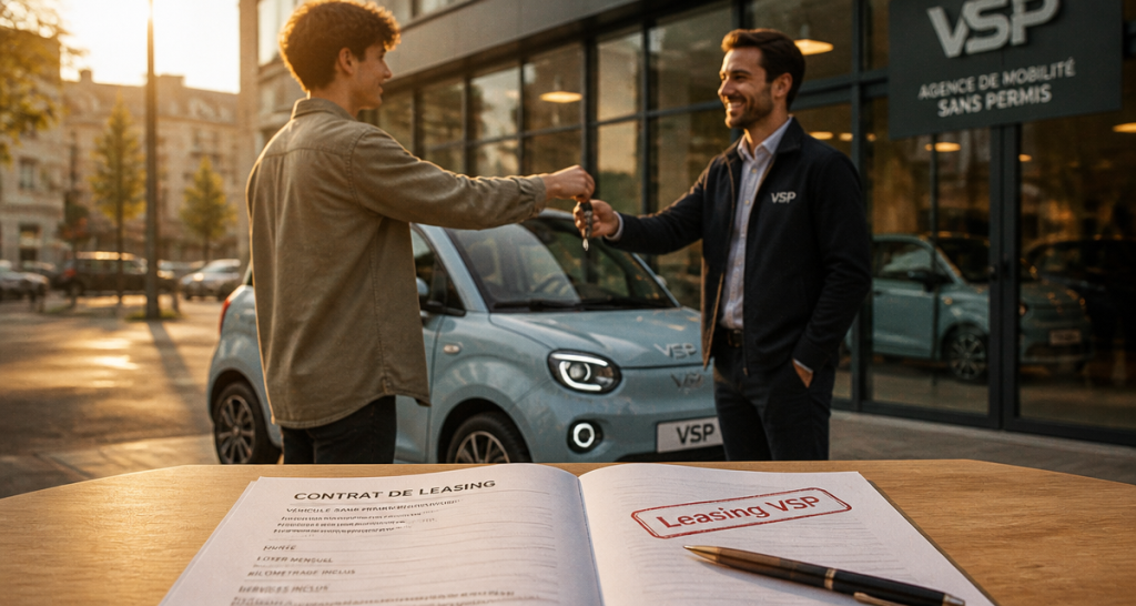 leasing voiture sans permis contrat clés