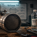 nettoyer le fap sur établi de garage