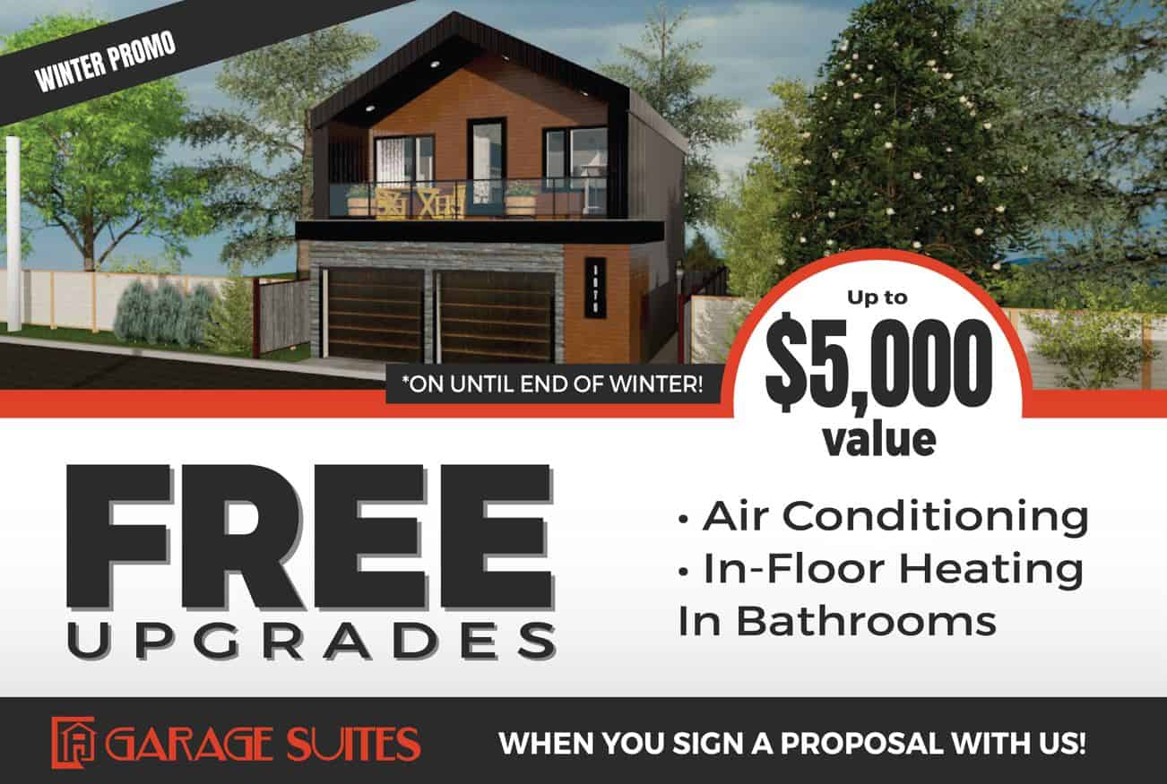 Garage Suites Calgary Winter Promo 2022