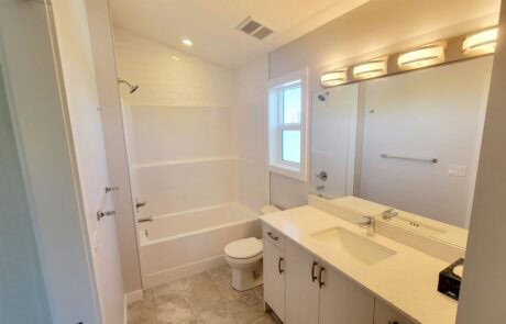 southwood garage suite interior bathroom in Calgary