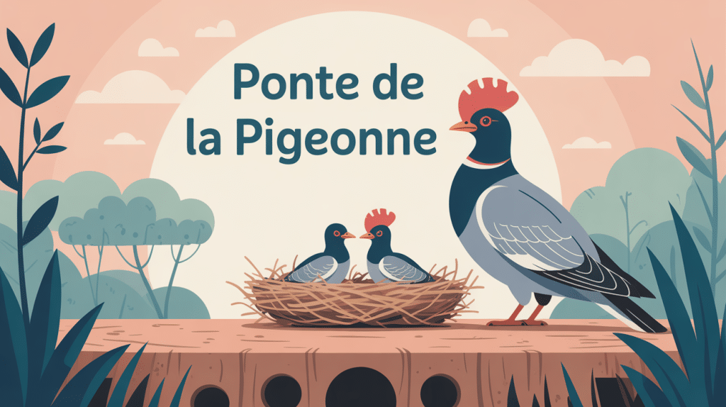 comment savoir si un pigeon femelle va pondre image pigeonne et œufs