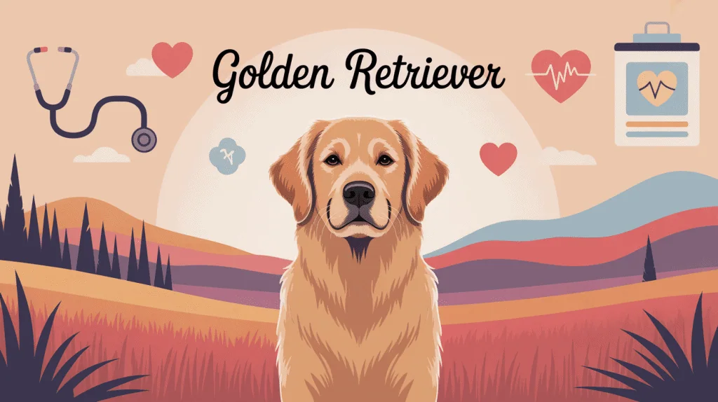 illustration de quoi meurt un golden retriever santé longévité