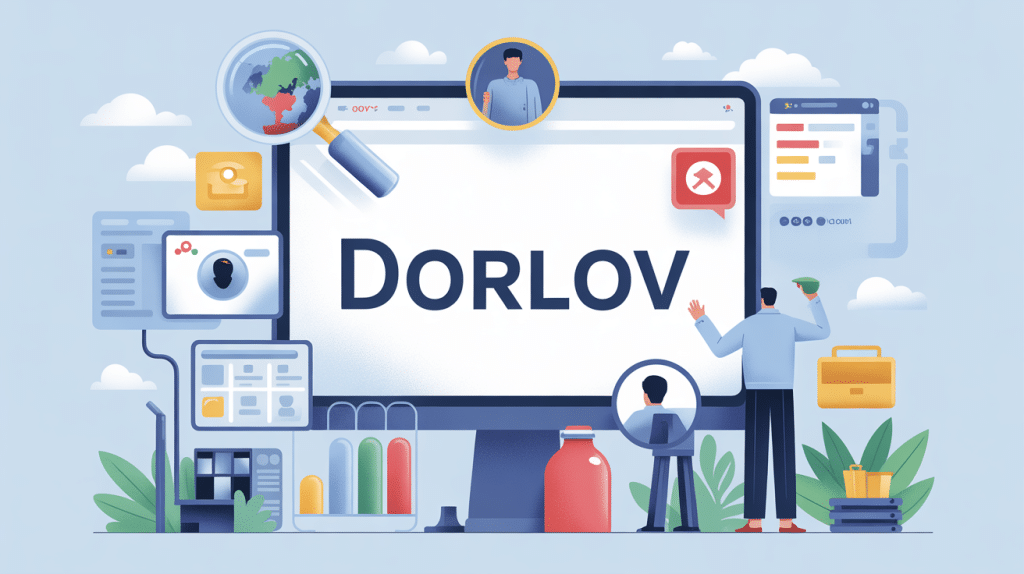 dorlov illustration sécurité et recherche en ligne