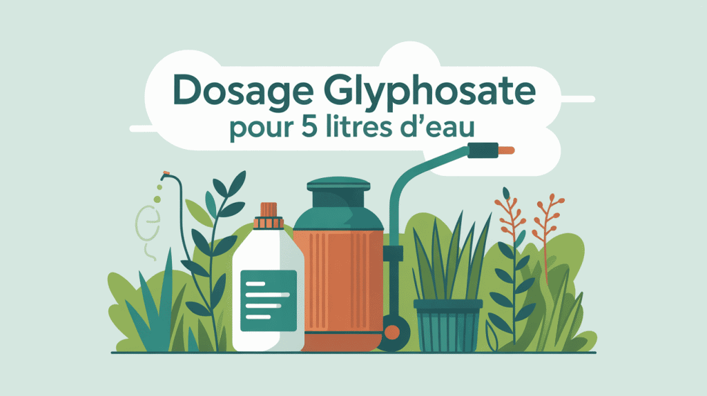 dosage glyphosate pour 5 l d'eau pulvérisateur jardin