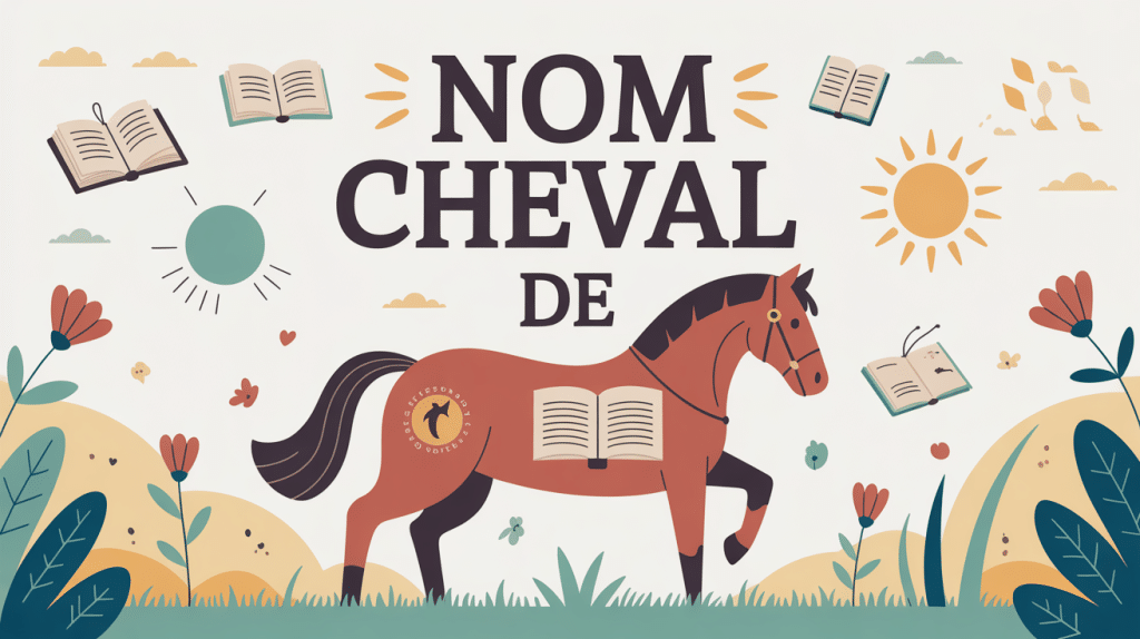 Illustration nom de cheval et créativité