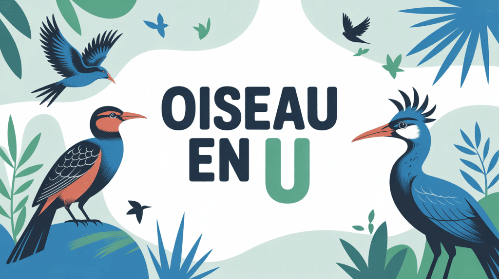 illustration oiseaux u exotiques titre
