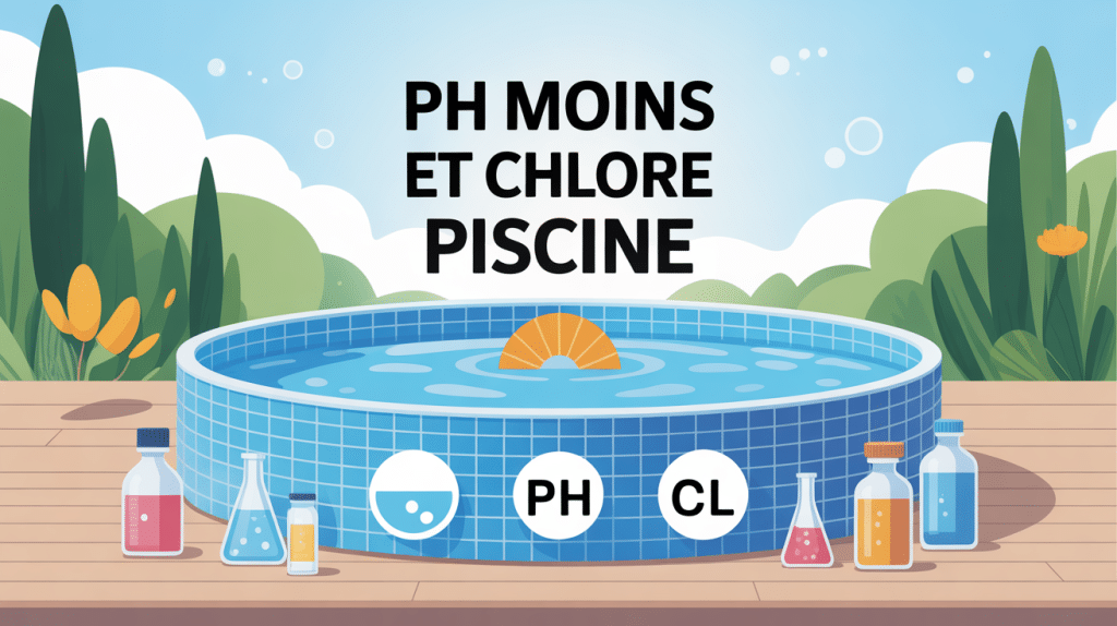 peut on mettre ph moins et chlore en même temps illustration chimie piscine