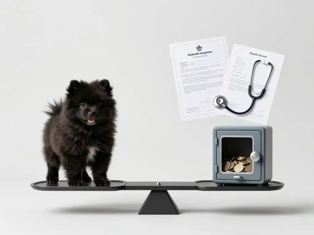 pomsky noir et balance santé prix
