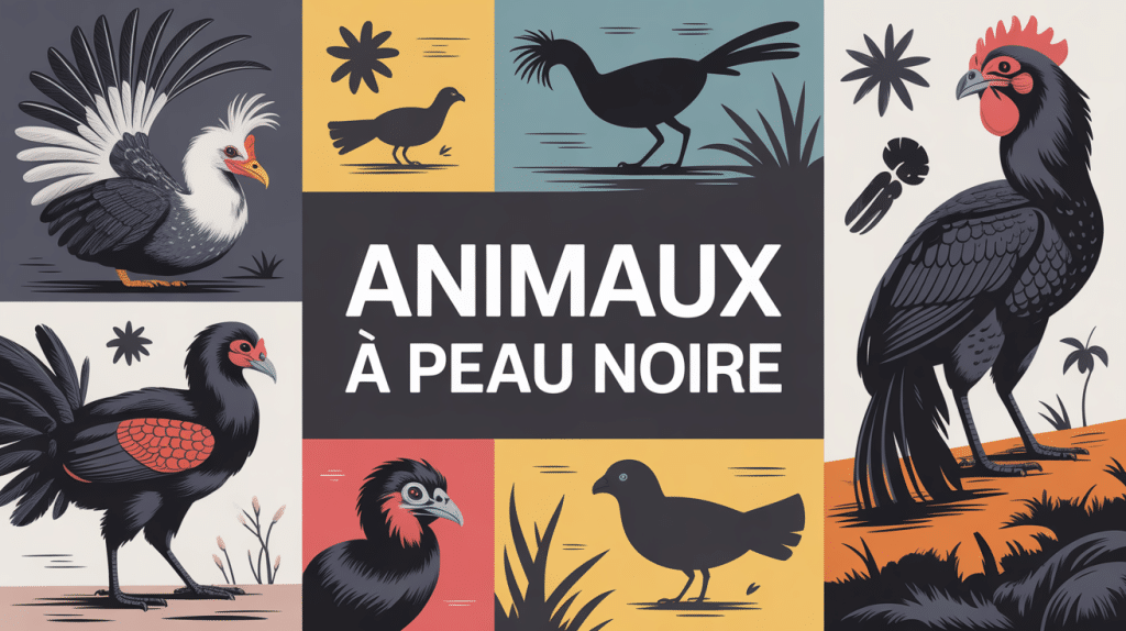 quel animal a toujours la peau noire a l'âge adulte image informative animaux