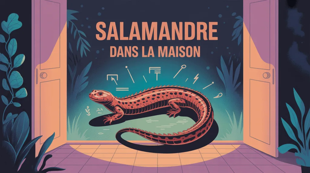 salamandre dans la maison tachetée ambiance nocturne humidité