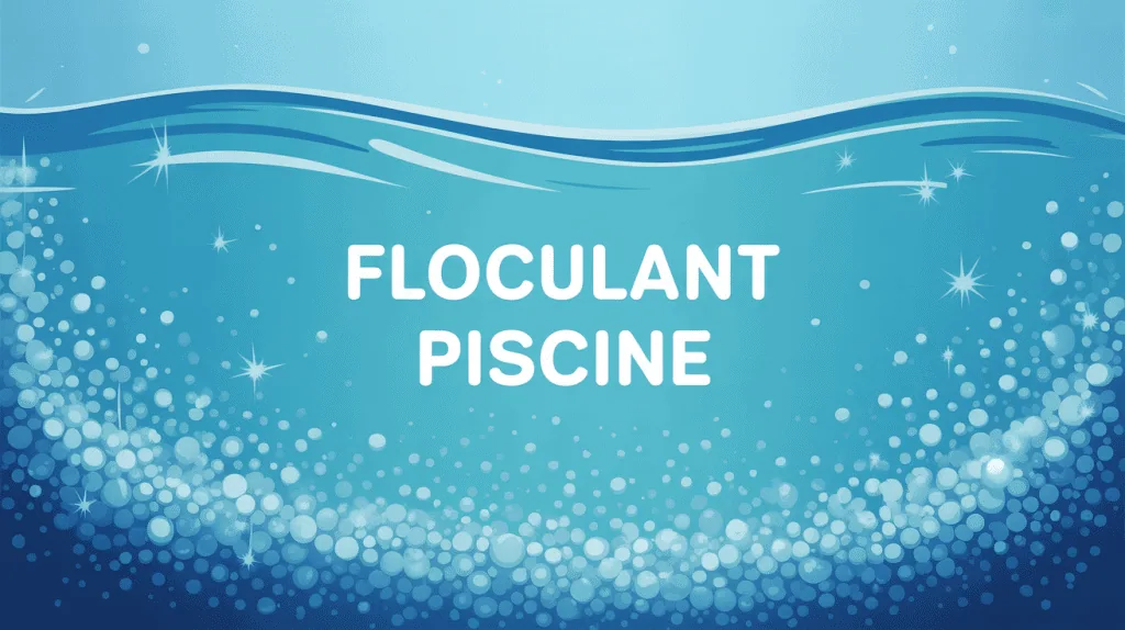 A quoi sert le floculant piscine : eau claire piscine illustration