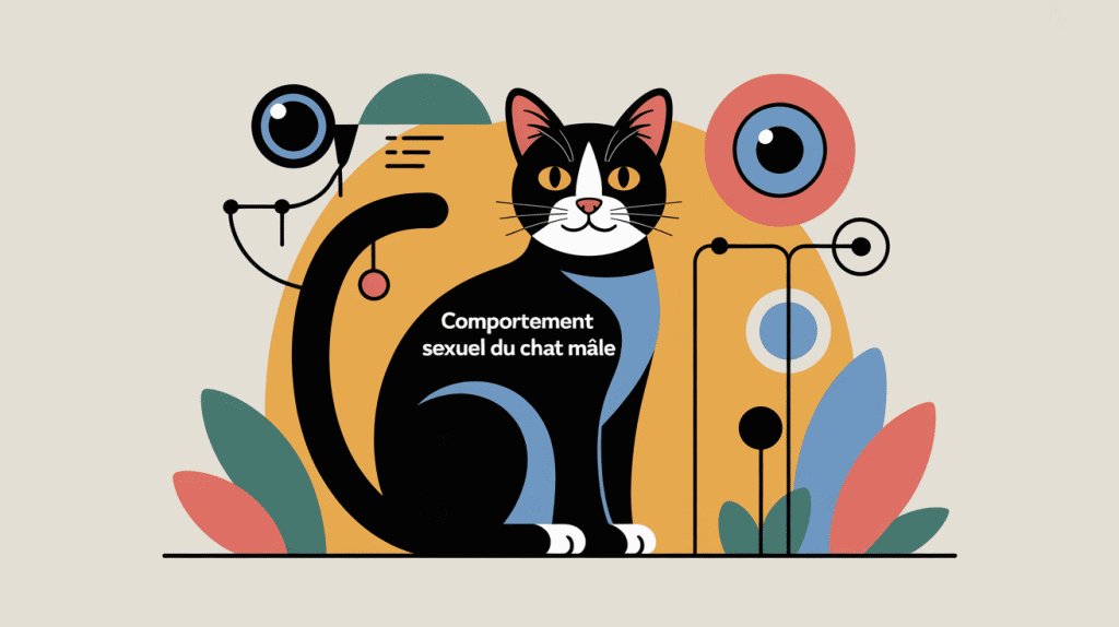 Chat zizi, comportement sexuel du chat mâle, illustration centrale SEO