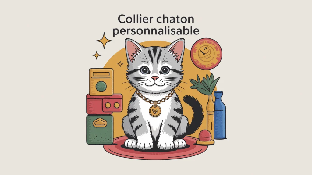 collier chaton personnalisable élégant sécurité et personnalisation