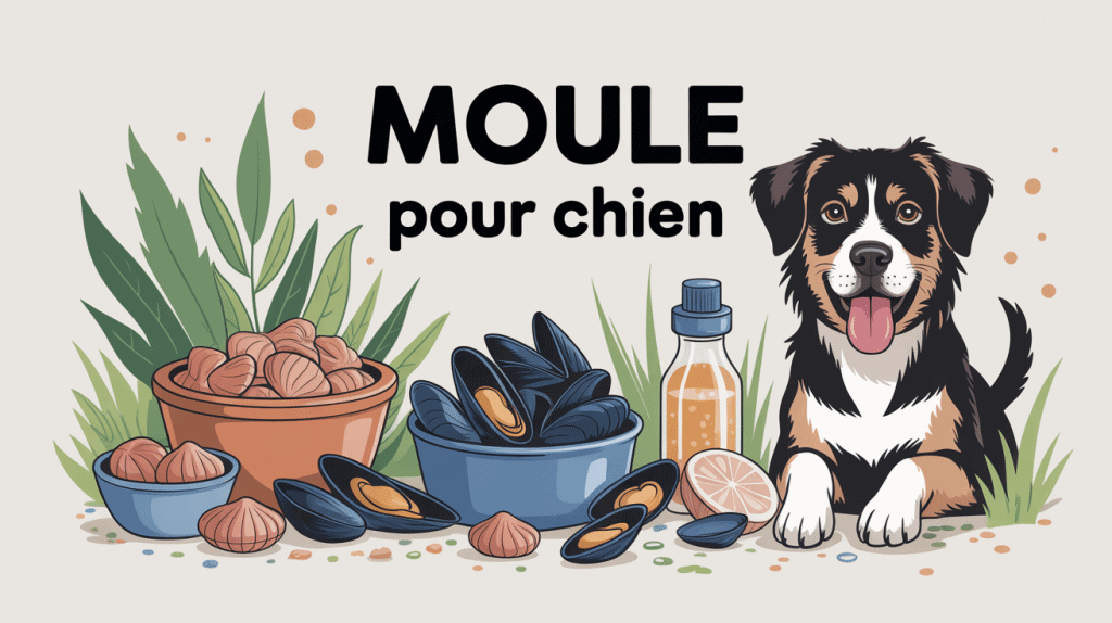 Illustration moule chien frais déshydraté complément