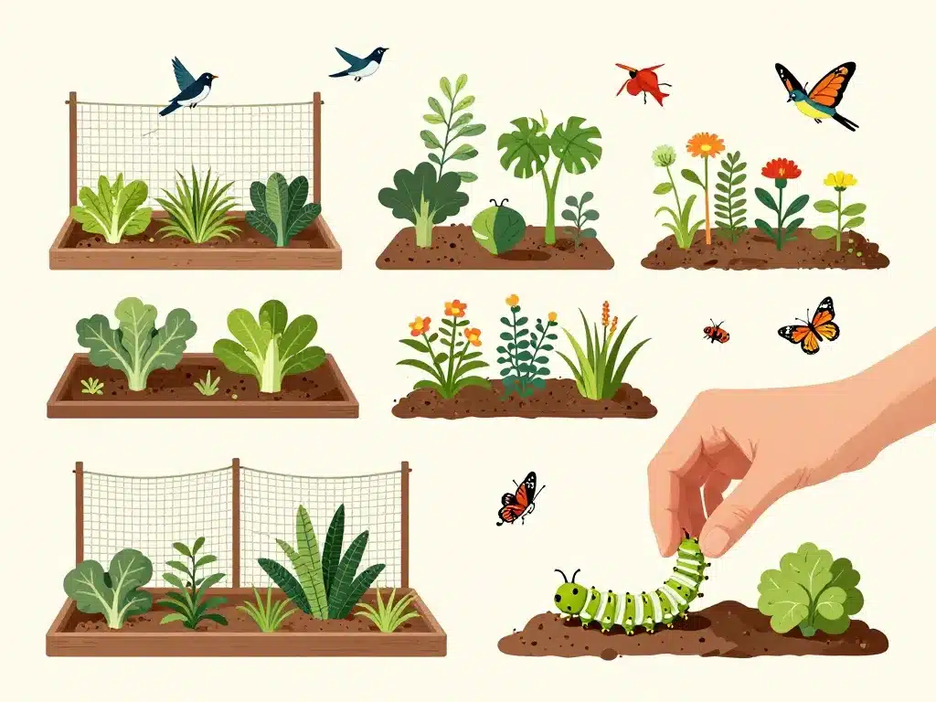 solutions pour protéger jardin contre grosse chenille