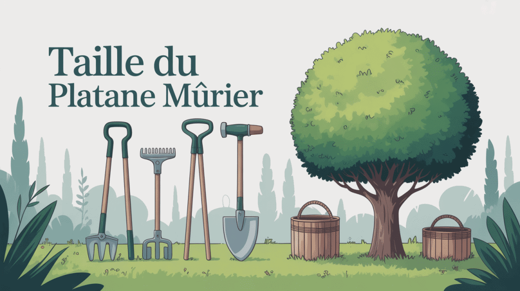 Quand tailler un platane murier, illustration jardin printanier