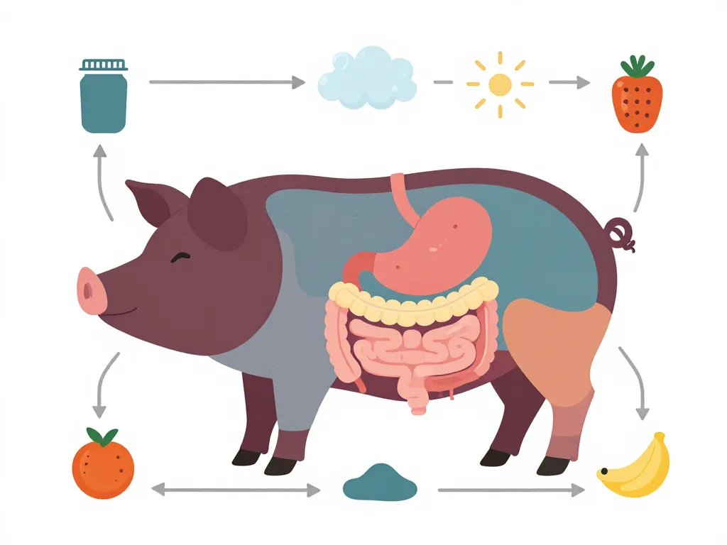 Que mange un cochon, besoins alimentaires digestifs