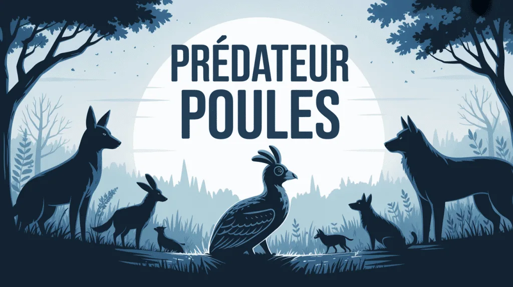 Quel animal tue les poules et les laisse sur place image vectorielle avec prédateurs