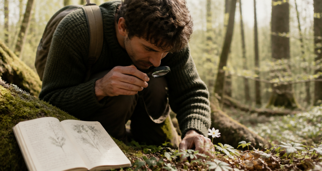 comment reconnaitre une plante botaniste forêt