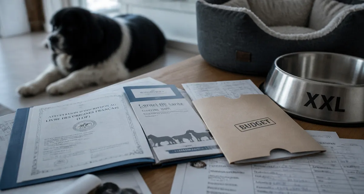 Prix terre neuve : chiot LOF 1 700 à 2 500 €, documents et budget