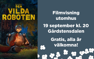 Lisebergsbesök och utomhusbio i Gårdstensdalen