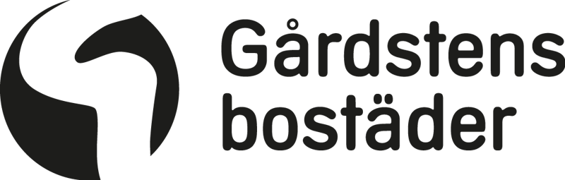 Gårdstensbostäder logo svart