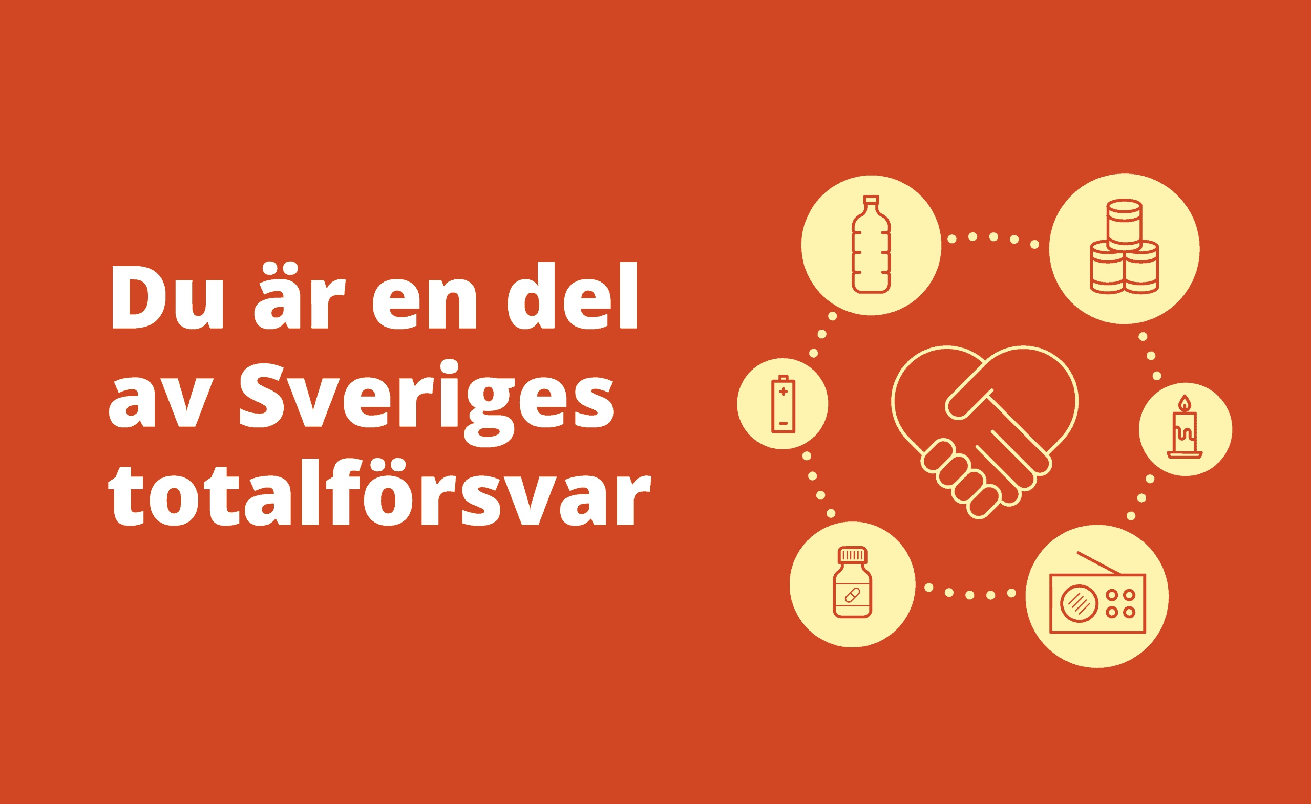 Illustration Du är en del av Sveriges totalförsvar