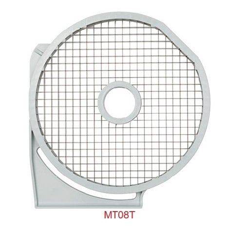 Terninge skive 8x8mm til gastronomi, rustfrit stål, professionelt køkkenudstyr.