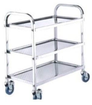 Servicevogn  3 Hylder Og Hjul  850X450X900Mm