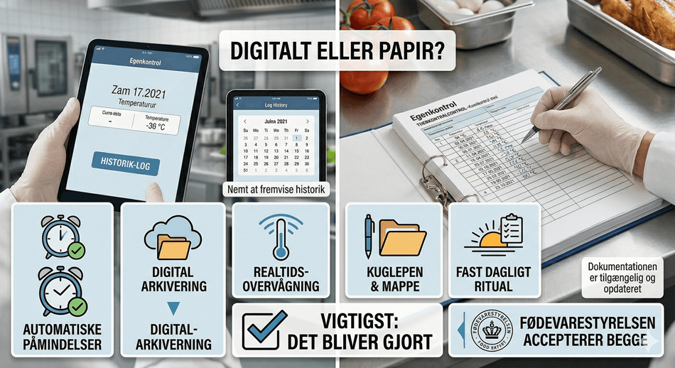 Egenkontrol Digital Eller Papir