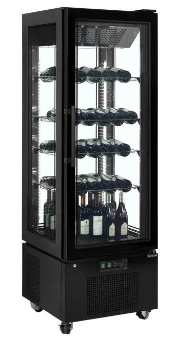 Tefcold Upd400-C Displaykøler Med Rammeløs Glasdør
