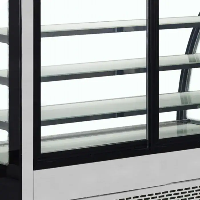 Tefcold Lpd900C Displaykølemontre – Sort Glasfront, 905 Mm